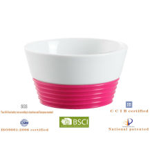 ceramic bowl with silicone sleeve